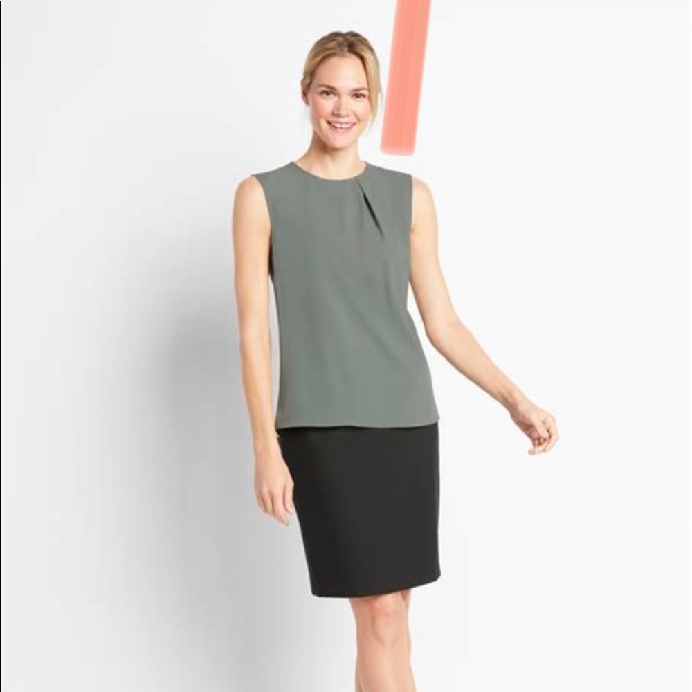 NWT Of Mercer Morris Sleeveless Top Sage Green M